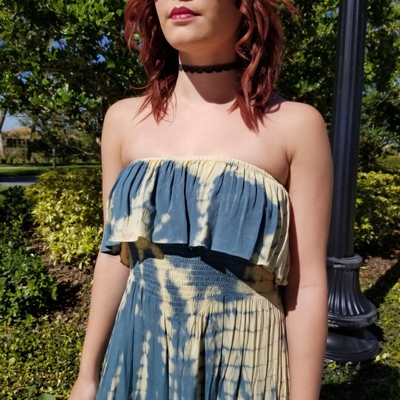 Teal Tie Dye Maxi - Picture 2 of 5